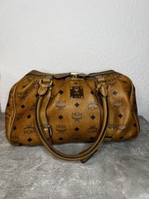 MCM Pillow Boston Bag With Lock And Key