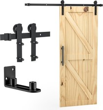 Signstek Schiebetür Komplettset Holz-Schiebetür Scheunentür für 200cm System