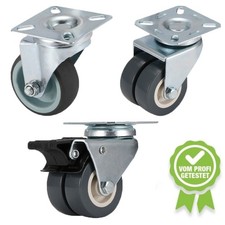 4er Set Schwerlastrollen mit