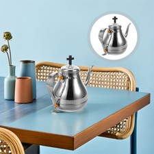  Schwanenhalskessel: Edelstahl-Kaffeekessel (1,2 l) für Kaffee, Wein und Wasser