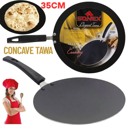Antihaft konkave tawa tava - antihaft,