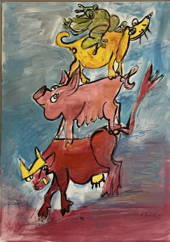 Kuh schwein hund frosch - hund,