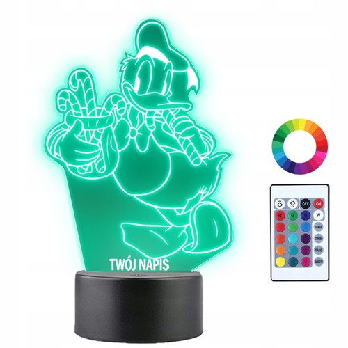Led nachtlampe donald duck - 3d,