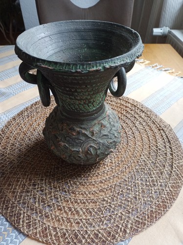 Keramikvase mit zwei henkeln - mit,