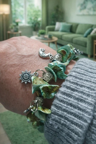 Boho stretch armband - stretch, mit