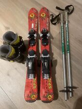 Kinder Carver Ski Set 80 Anfänger + Techno Pro Skistiefel Größe 24-25