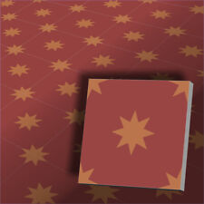 1e Jugendstil Fliese mit Dekor