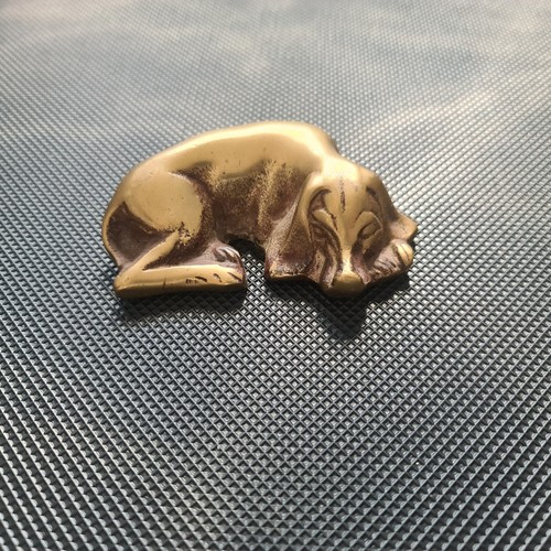 Metall figur schlafender - schlafender, hund