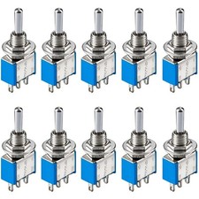 10x Miniatur Kippschalter
