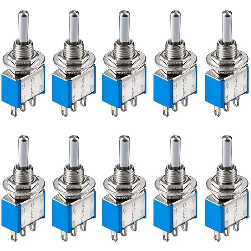 10x miniatur kippschalter - 10x,
