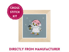 RIOLIS Gezähltes Kreuzstich-Set 1668 Laterne - Kleine Baby Eule in der Nacht