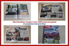 Mini Roadster Cooper S mit 184PS Literaturpaket - 3 komplette Zeitschriften