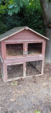 Hasenstall für draußen, Maße: Höhe: 1,35 m, Breite: 1,14 m und Tiefe: 1,03m