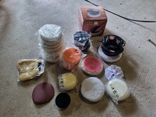 XXL Paket Poliermaschine + 30x Zubehör Set Auto Polierscheibe Polierpads Tectake