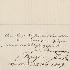Autograph wilhelm jordan - autograph,
