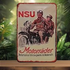 Blechschild NSU Motorräder