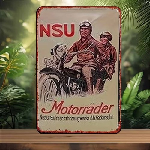 Blechschild nsu motorräder - blechschild,