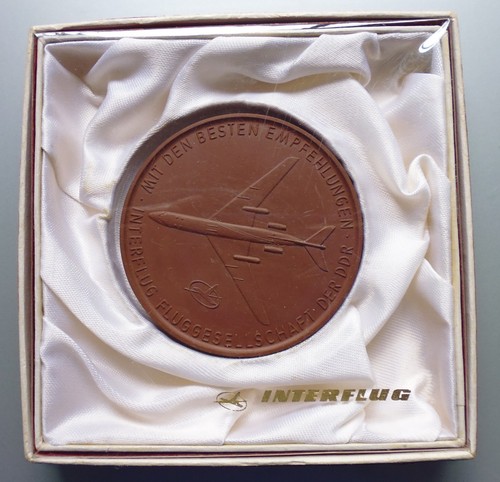 Ddr porzellan medaille - ddr,