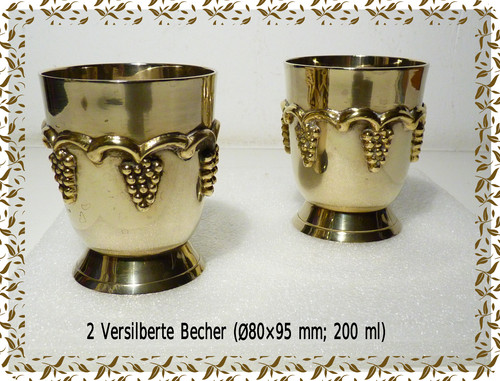 Versilberte becher je 331 - 2,