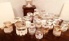 Vintage Deko Teelichtgläser Teelichthalter Hochzeit 50 Teilig Shabby Dekolicious