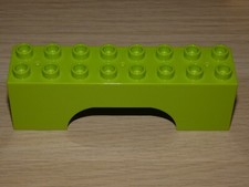 Lego Duplo 16er Noppen 2x8 Bausteine Lange Stein brücke grün