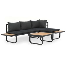 Ecksofa Tisch Kissen Alu WPC