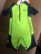 Aqua Sphere STINGRAY HP2 Kinder UV Shortie Badeanzug Neopren Shorty Wetsuit grün