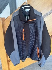 Herren Jacke Schwarz Orange Wärmehaltend Gr. 4Xl XXXXl Neu
