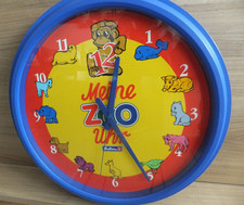 Wand - Uhr , Bahlsen - Reklame , limitierte Auflage 90er Jahre Meine Zoo Uhr