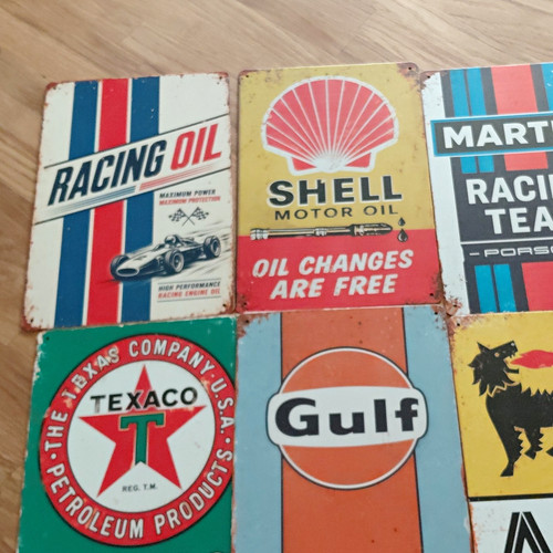 Racing oil metallschild - oil,