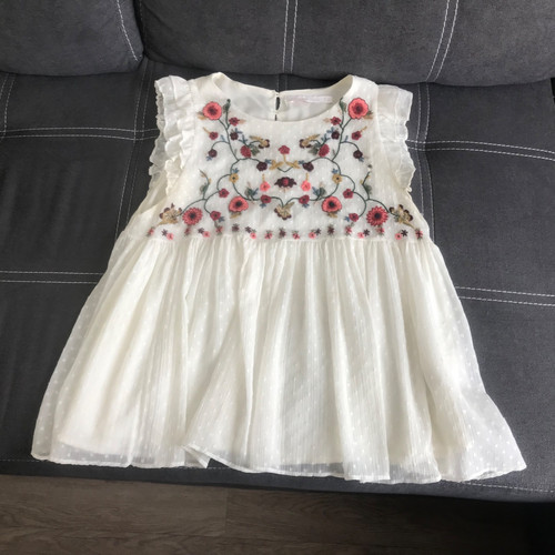 Bluse top mit blumen - mit,