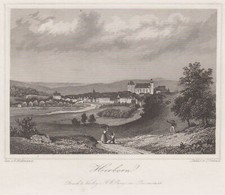 Herborn Westerw. Original Stahlstich Umbach 1863