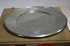 Servierteller Servierplatte rund 33cm Gastro Edelstahl