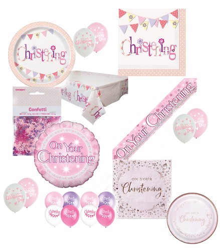Mädchen rosa taufe party deko - mädchen,