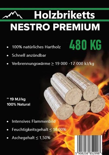 Premium holzbriketts nestro - premium,