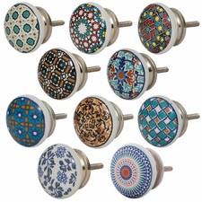 Möbelknopf bedruckt mosaik - möbelknopf,