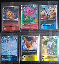 Promo Holo Lot Digimon TCG Sealed 6 Karten Agumon Gabumon Patamon P-001 - P-006