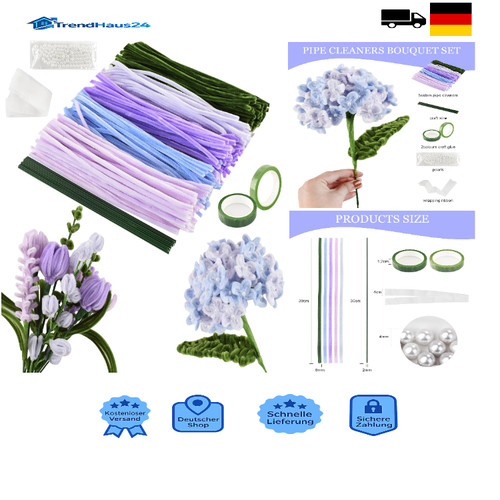 Pfeifenreiniger blumenstrauß - pfeifenreiniger,