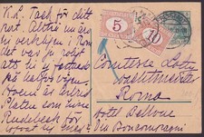 DEUTSCHES REICH, P 90I, Freystadt - Rom 22.5.13, mit ital. Nachportomarken