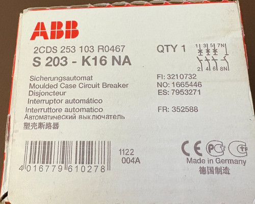 Abb s203 k16 - s203-k16, na
