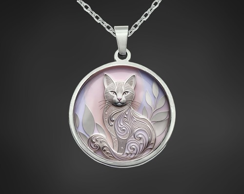 Halskette kette mit rundem - kette,