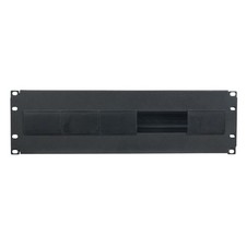 DAP Rack Blende 19" 3HE, für Einbau von Schaltern und Sicherungs-Automaten