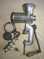 Alter Alexanderwerk Fleischwolf Nr. 8 Antik Handkurbel Lochscheibe Messer Antik