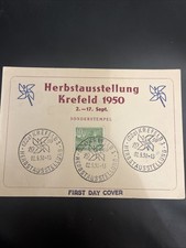 Berlin Sonderkarte EF Gelaufen - SSt. Krefeld 03.09.1950 - A181