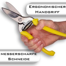 Kretzer Bodenlederschere gezahnt – Profi Lederschere Solingen für Leder Gummi 