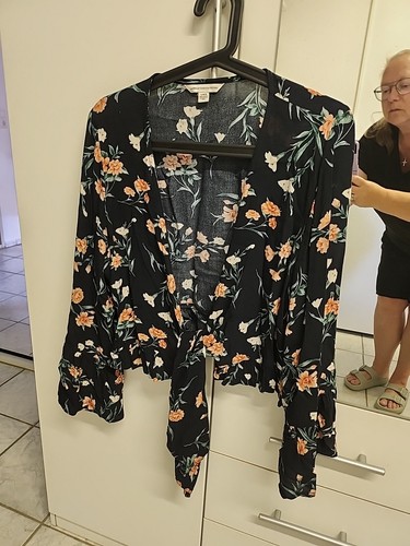 Wickelbluse floral l - floral, gr.