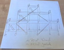 60-70qm Hünnebeck Bosta 70 Gerüst Baugerüst Fassadengerüst