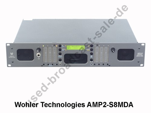 Wohler technologies amp2 - wohler, amp2-s8mda