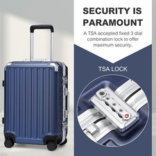 M Handgepäck PC-Hartschalen Reisekoffer 4-Rader-Trolley-Koffer Kabinengepäck