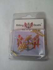 Relingstütze flach 12mm 3 Durchzüge 20 Stück Billing Boats Krick BF0145